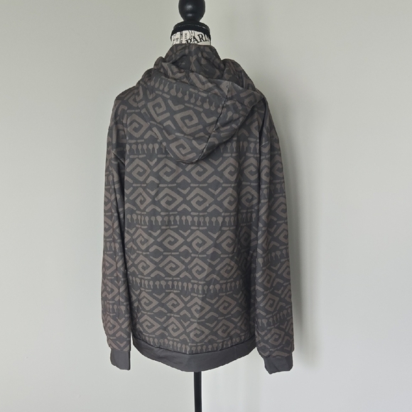 Hunter Green Patterned Survivor Hoodie - Picture 4 of 4